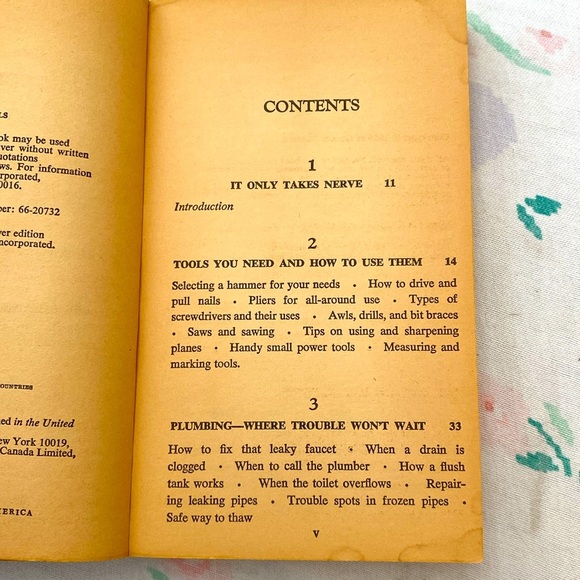 THE UNHANDY HANDYMAN’S BOOK George Daniels VINTAGE 1966 Paperback GUC - Picture 6 of 11